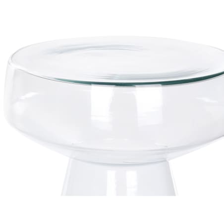 Stolik pomocniczy szklany przezroczysty LAGUNA