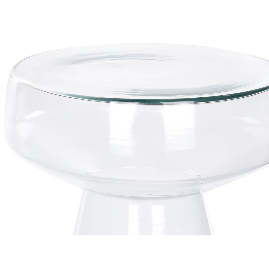 Stolik pomocniczy szklany przezroczysty LAGUNA