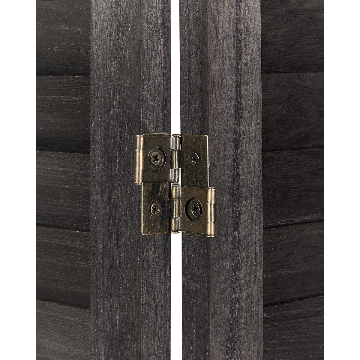 4-panelowy składany parawan pokojowy drewniany 170 x 163 cm ciemnobrązowy AVENES