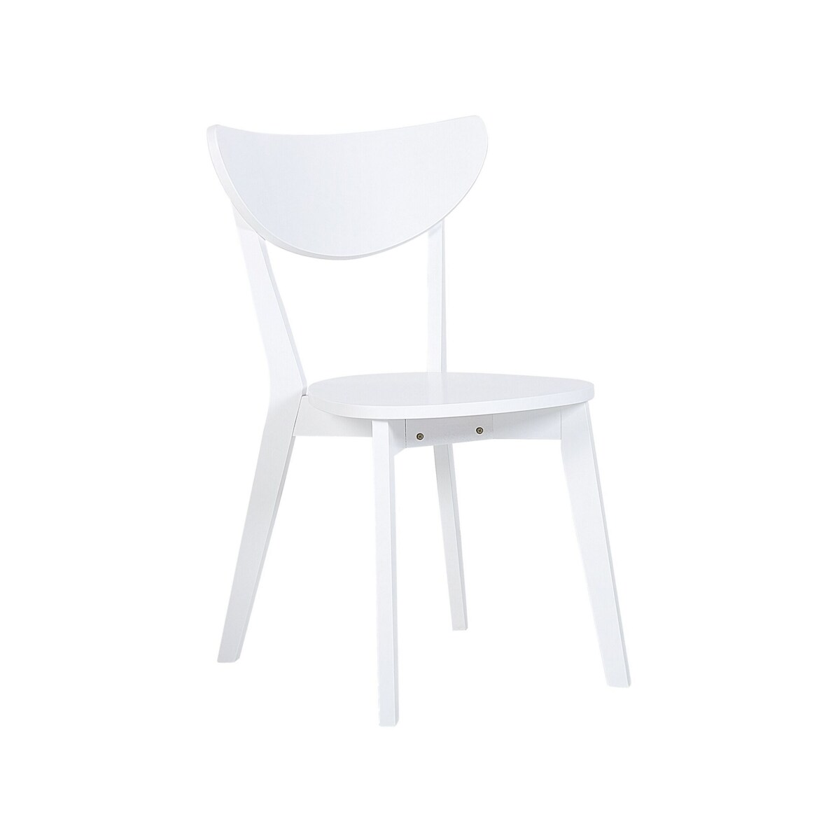 Zestaw do jadalni stół i 4 krzesła biały ROXBY