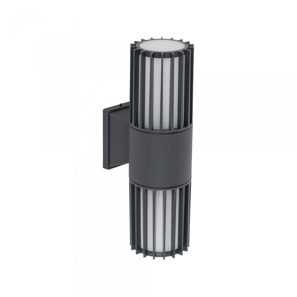 Kinkiet zewnętrzny TK Lighting RIBO GRAY IP54 2xE27 szary, nowoczesna lampa elewacyjna na taras i wejście