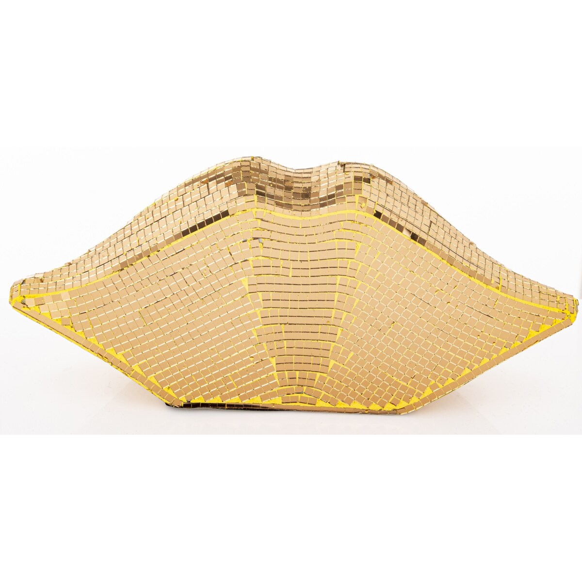 Dekoracja - złote USTA 13,5x28x8,5 cm small