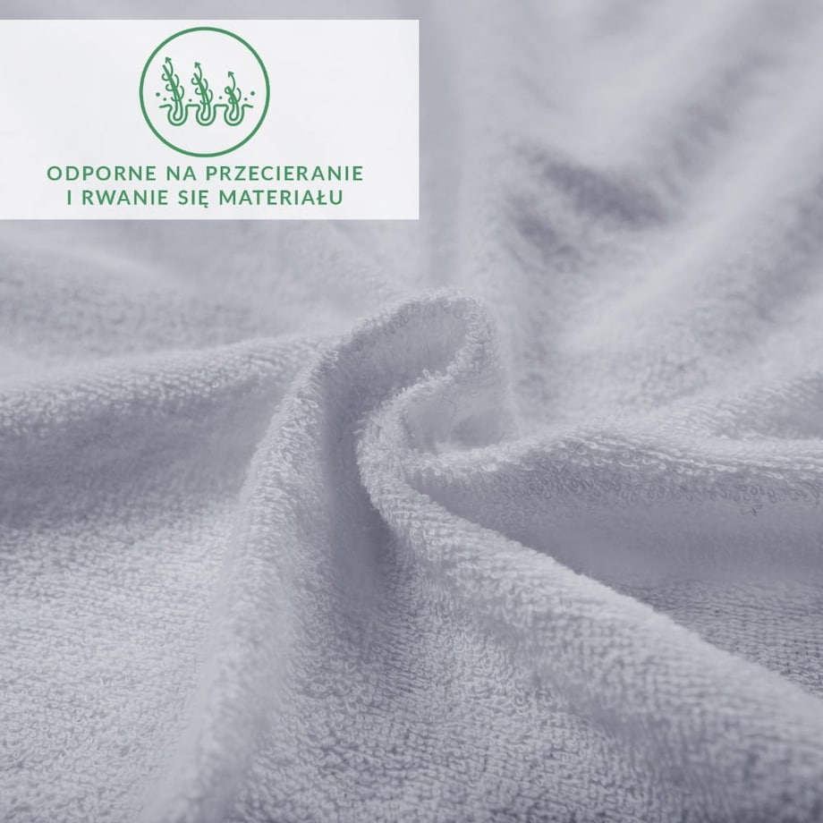 Prześcieradło z bawełny frotte z gumką 200x220 kolor popiel PREMIUM