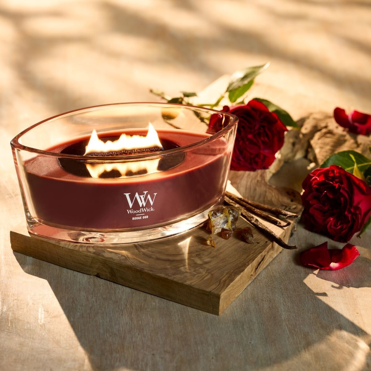 WoodWick świeca Elipsa ROUGE OUD