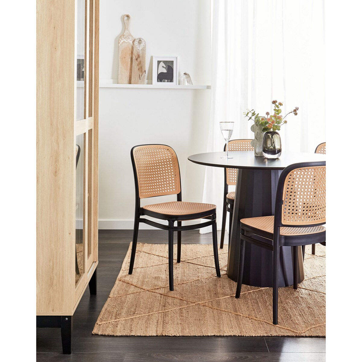 Krzesło do jadalni Zestaw 4 Beżowy PLOSE