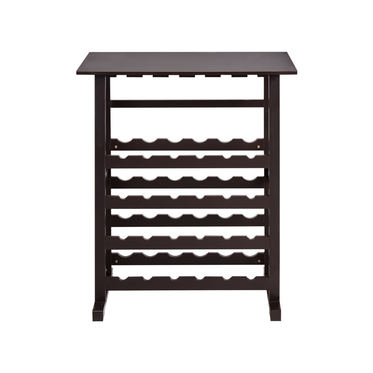 Stojak na wino ROWLEY 91 cm Ciemnobrązowy