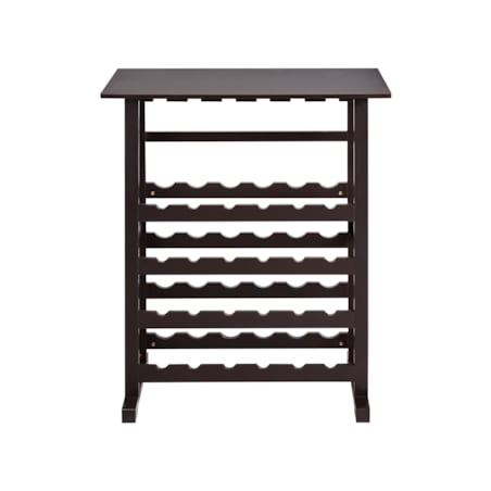 Stojak na wino ROWLEY 91 cm Ciemnobrązowy