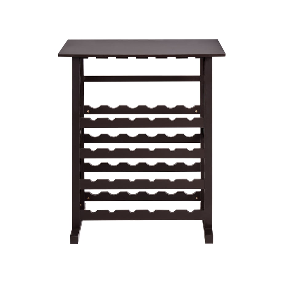 Stojak na wino ROWLEY 91 cm Ciemnobrązowy