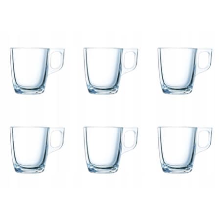 FILIŻANKA SZKLANKA 6x 90 ml espresso kawa mała LUMINARC na napoje zioła