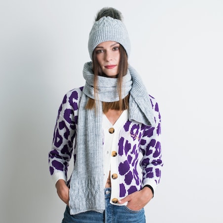 Komplet Łomnica Jasny Szary Jasny Szary, Uniwersalny