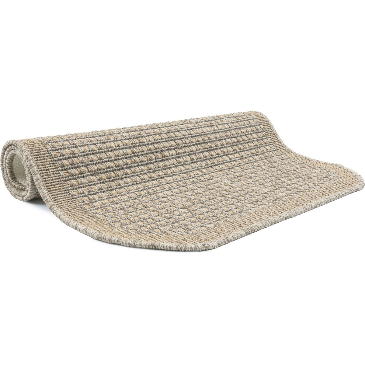 Chodnik płasko tkany Roma 68x114 cm Ramka Beżowy