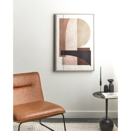 Obraz na płótnie w ramie abstrakcyjny 63 x 93 cm wielokolorowy RUFFANO