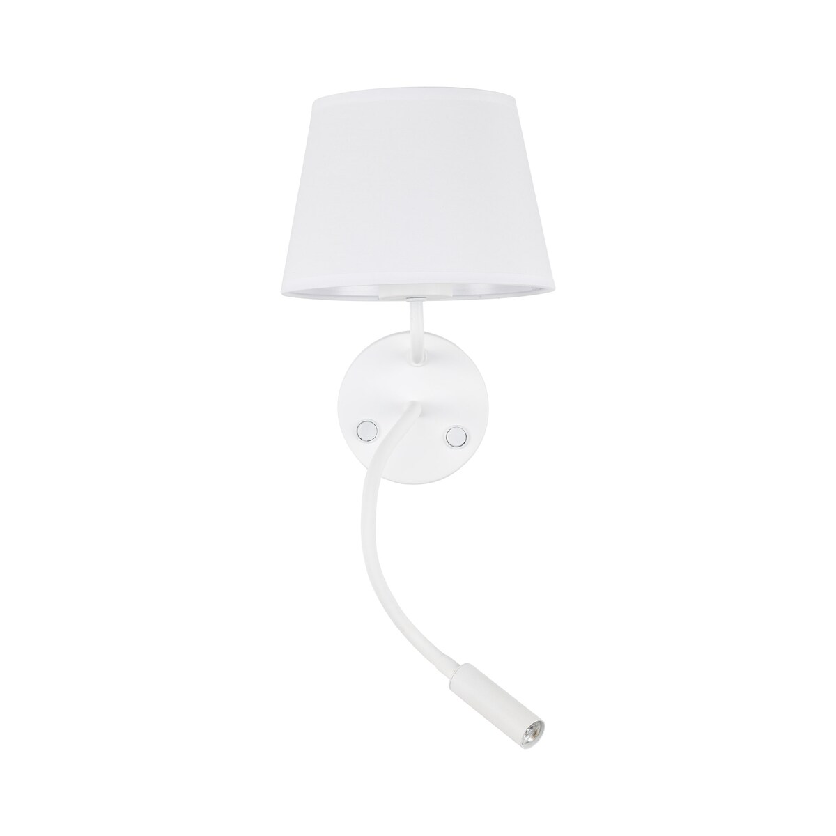 Kinkiet do czytania TK Lighting MAJA WHITE biały, ruchome światło, E27/G9, z włącznikiem, nowoczesny do sypialni
