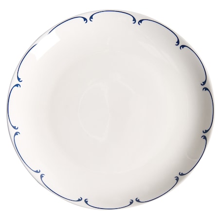 Zastawa stołowa 24-częściowa CHAROLI Porcelana Biały/ niebieski