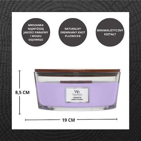 WoodWick świeca Elipsa LAVENDER SPA