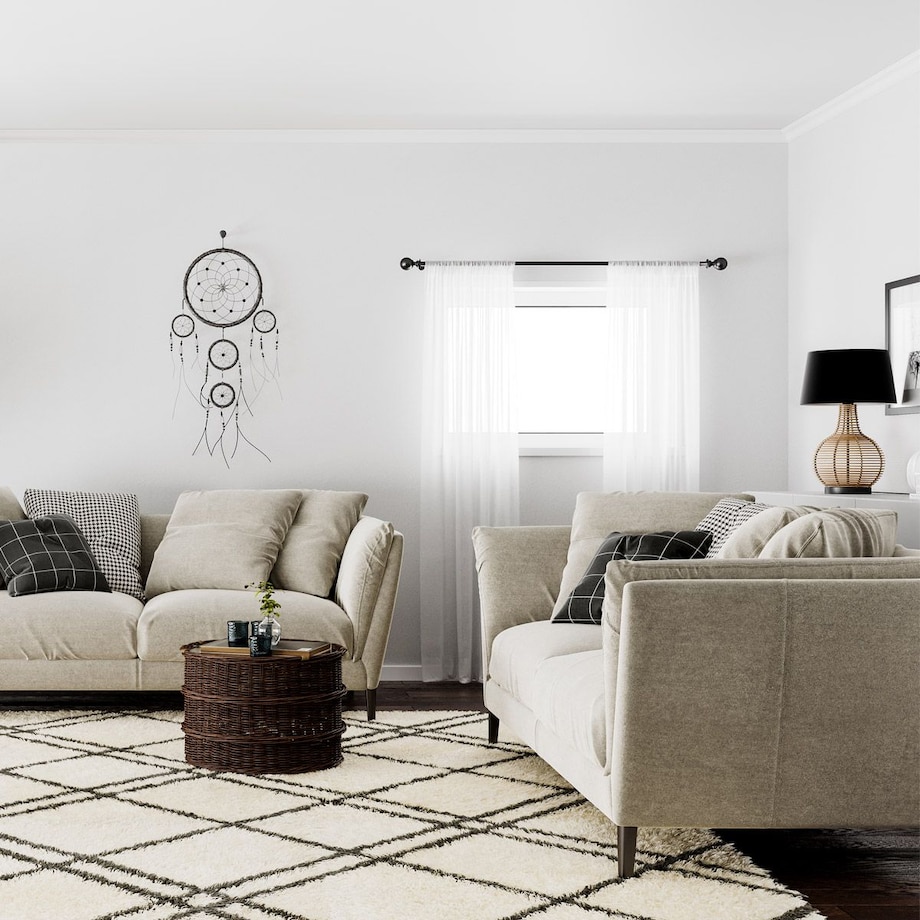 Abażurowa lampka nocna Granada czarna lampa na stolik