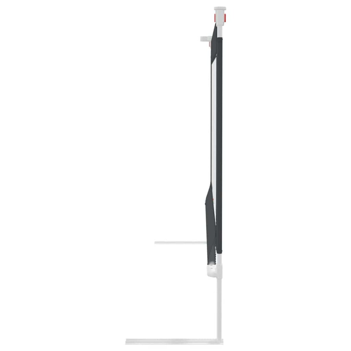 vidaXL Barierka do łóżeczka dziecięcego, ciemnoszara, 120x25 cm