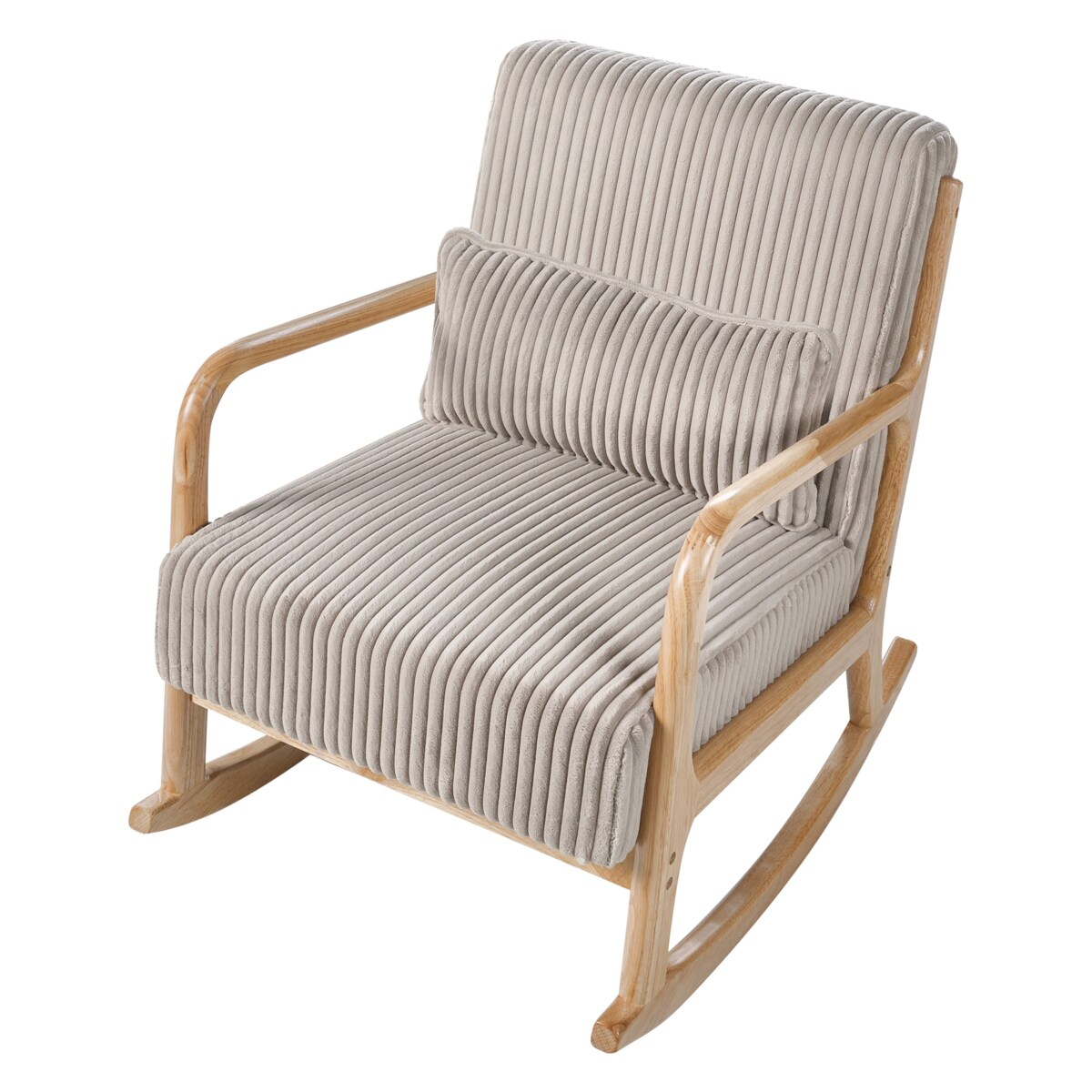 Fotel bujany SORSELE Sztruks Beżowy