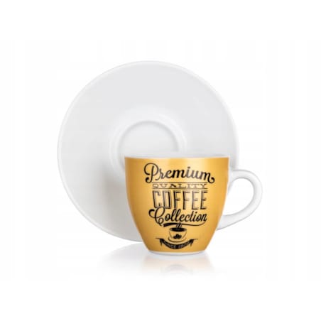 FILIŻANKA DO KAWY ESPRESSO 2 x 90 ml BANQUET dekorowana mała kubek prezent