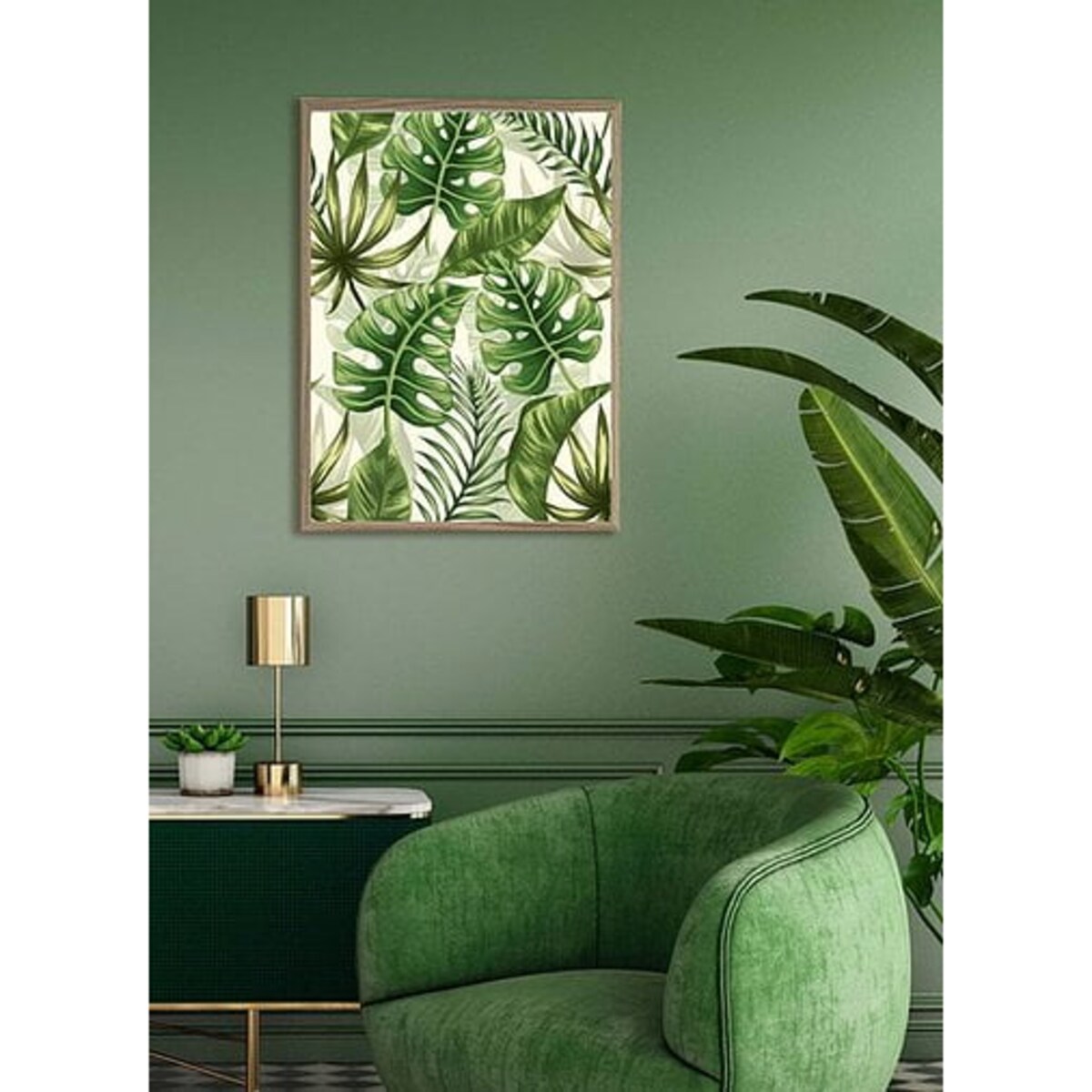 Poster Story, Plakat, Obraz - Wzór Tropikalnych Liści, wymiary 70 x 100 cm