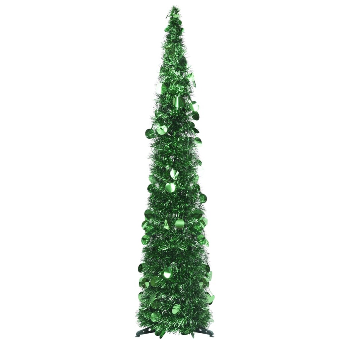 vidaXL Składana, sztuczna choinka, zielona, 120 cm, PET