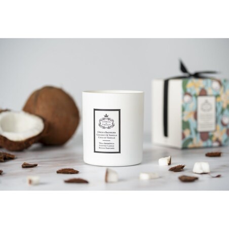 Świeca zapachowa Essencias de Portugal kokos i wanilia 180gr