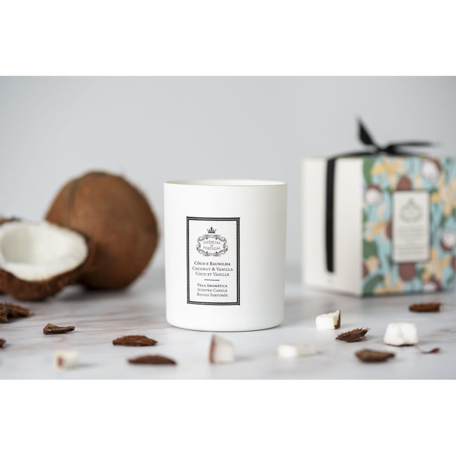 Świeca zapachowa Essencias de Portugal kokos i wanilia 180gr