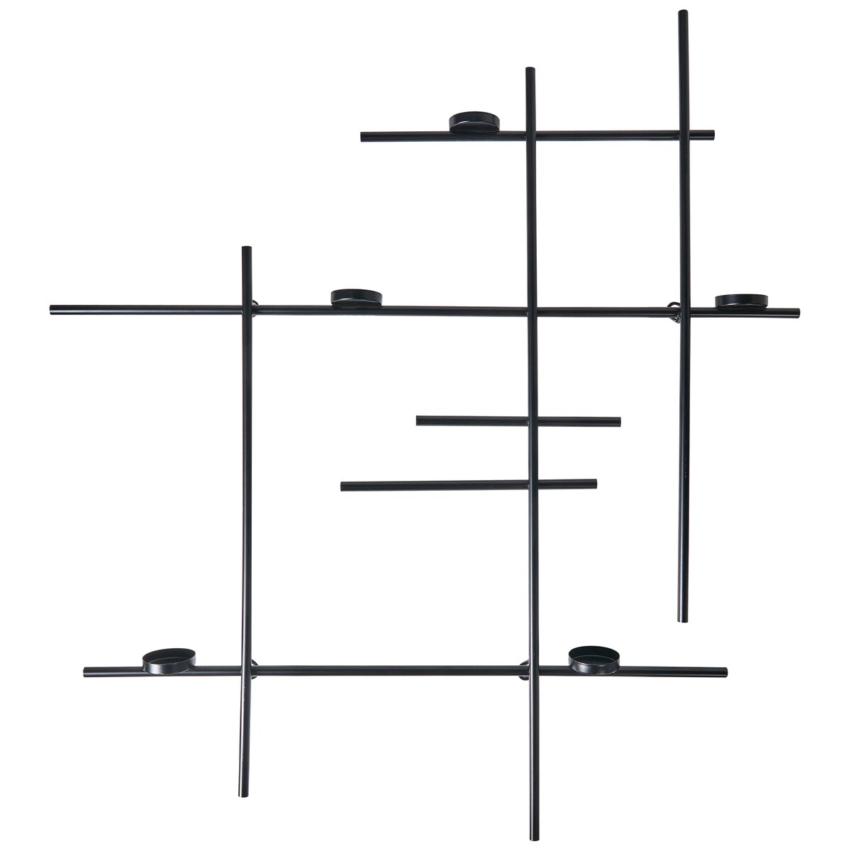Świecznik wiszący PORTO 74 cm Czarny