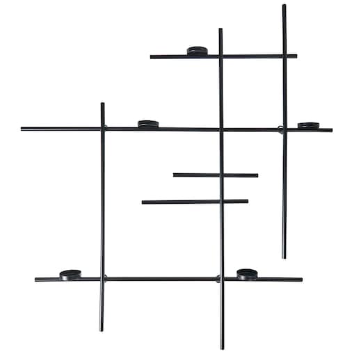 Świecznik wiszący PORTO 74 cm Czarny