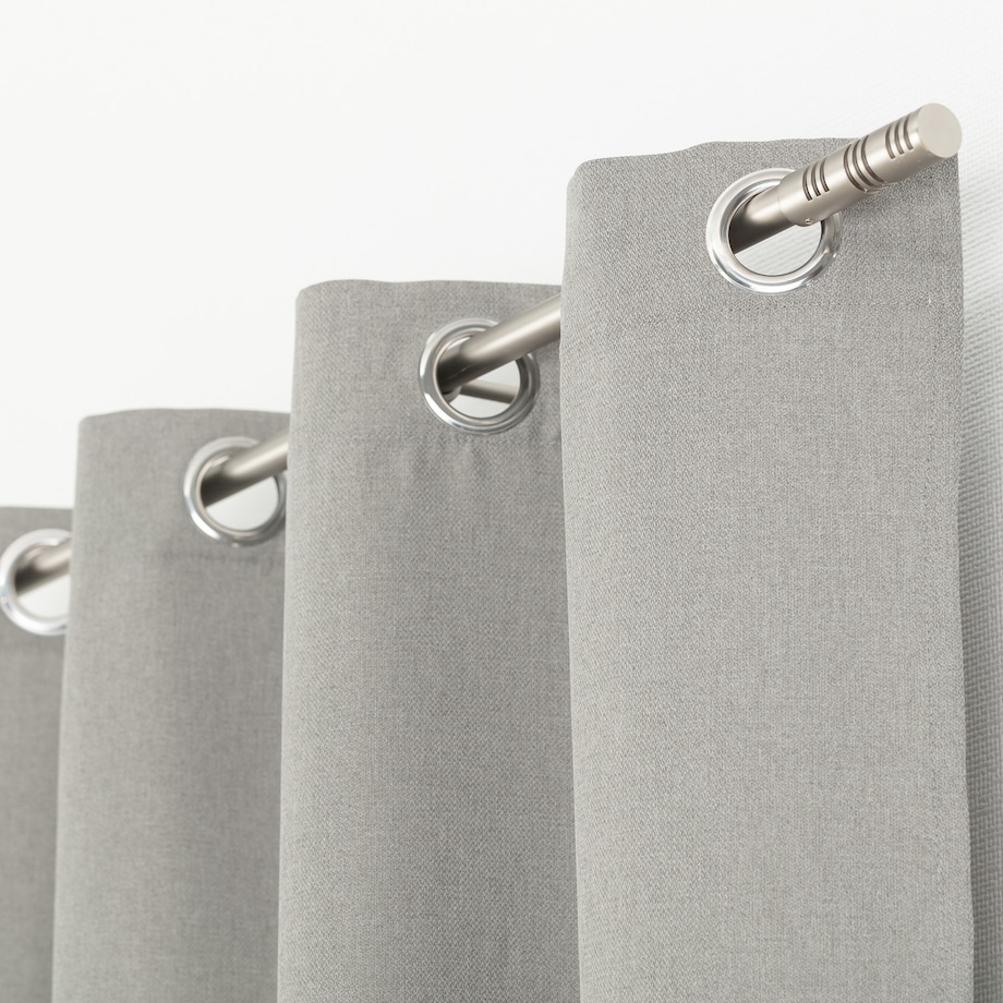 Zasłona BASIC na kółkach 140x280cm popielaty 1 szt. 140x280 szary
