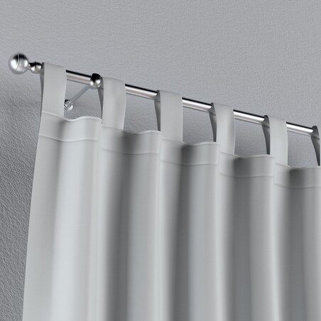 Zasłona na szelkach 1 szt. 130x245 gołębi srebrny z połyskiem