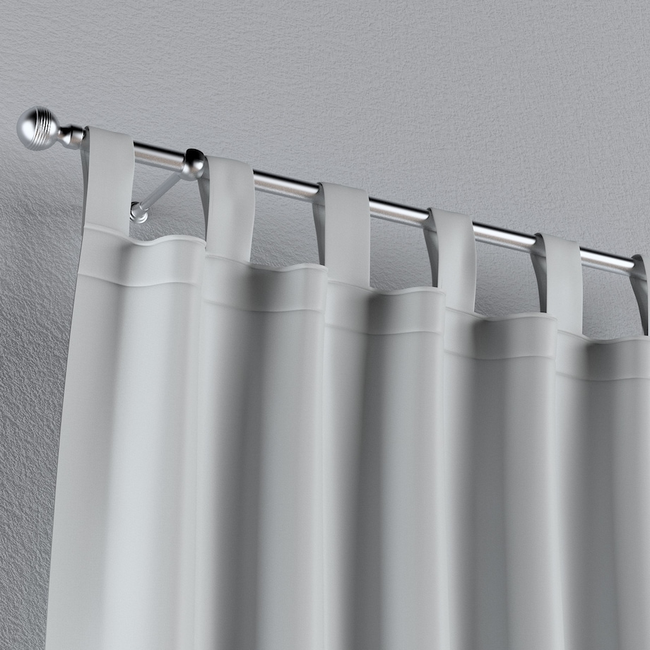 Zasłona na szelkach 1 szt. 130x245 gołębi srebrny z połyskiem