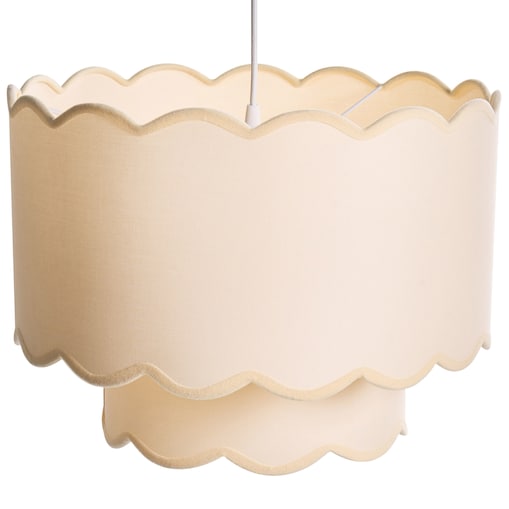 Lampa wisząca MECUMBURA Metal Biały/ beżowy