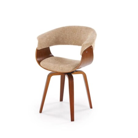 Krzesło K545 beżowe/orzech