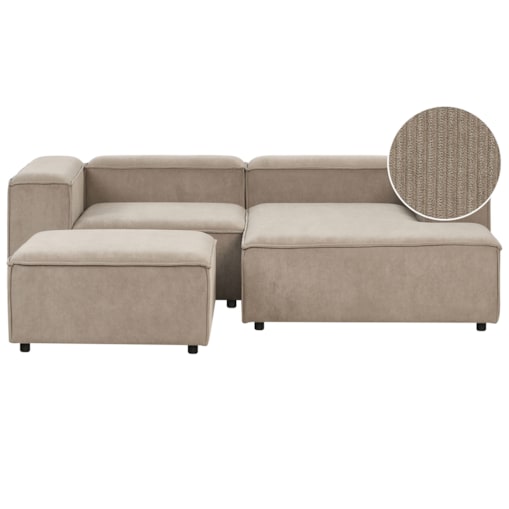 Sofa narożna z otomaną ARDAL Beżowoszary
