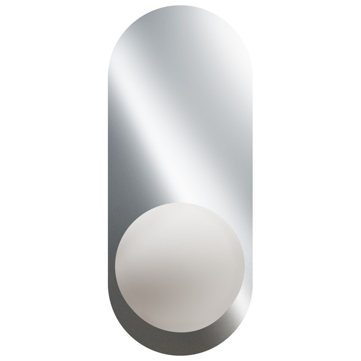 Zestaw 2 lamp ściennych LEISI Szkło Srebrny