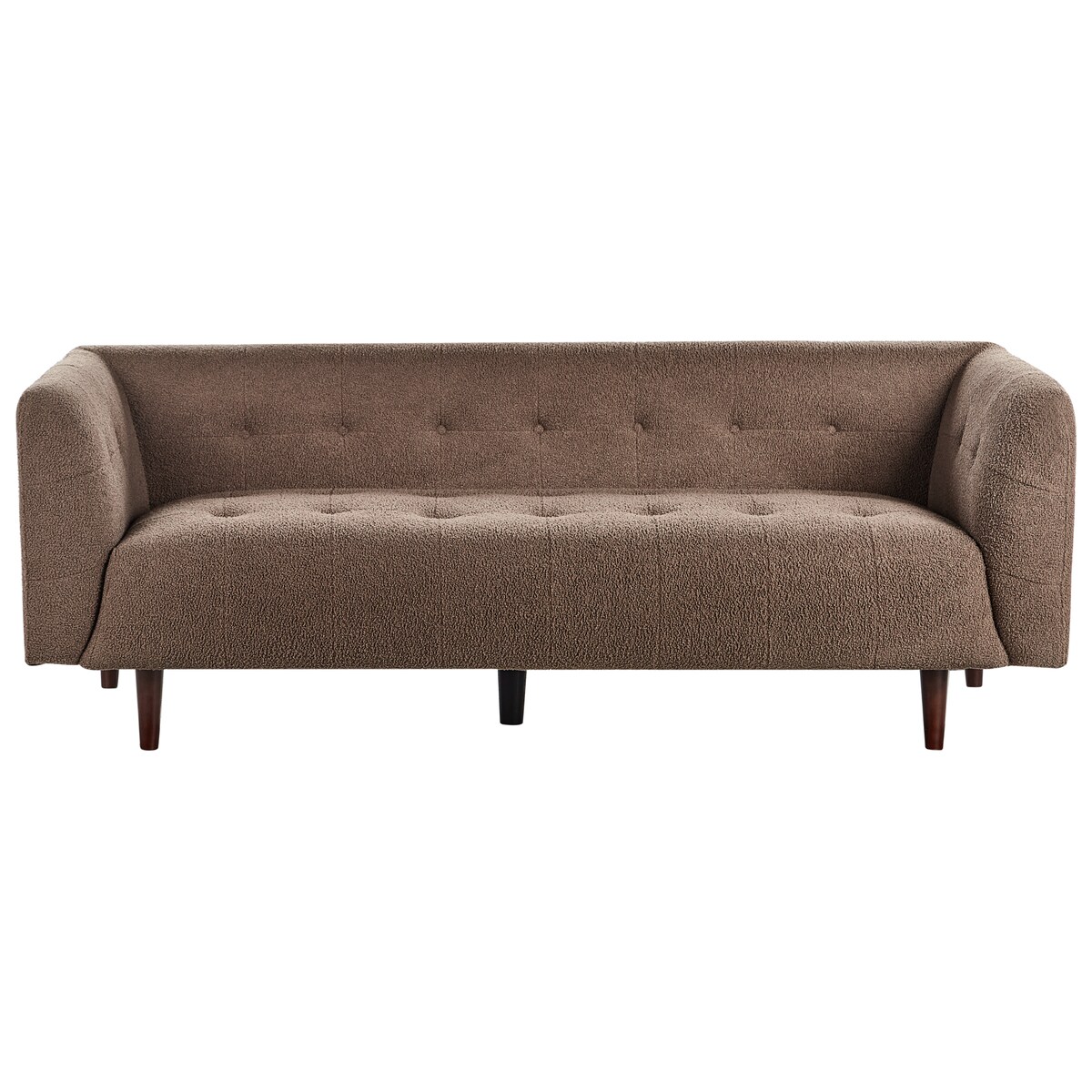 Sofa dla 3 osób BYSKE Boucle Brązowy