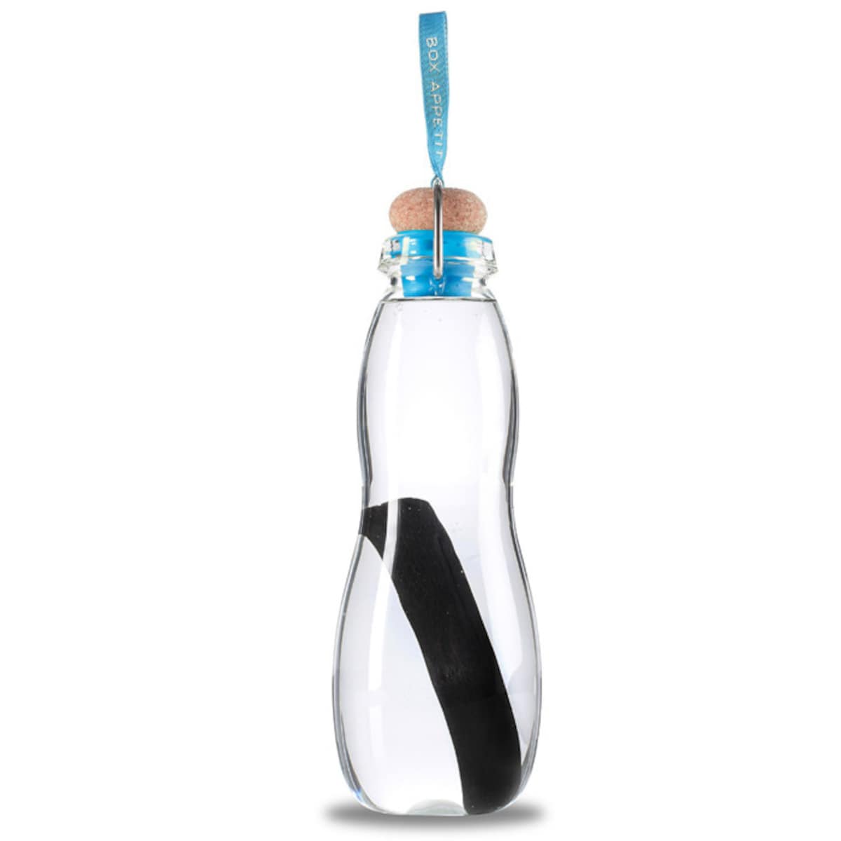 Butelka filtrująca wodę EAU GOOD w pokrowcu niebieska, 650 ml, Black+Blum