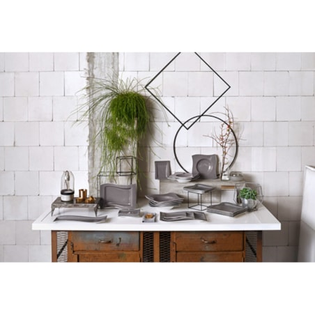 Talerz głęboki NewWave Stone, 24 x 24 cm, Villeroy & Boch
