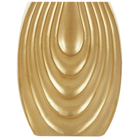 Wazon dekoracyjny ceramiczny 39 cm złoty THAPSUS