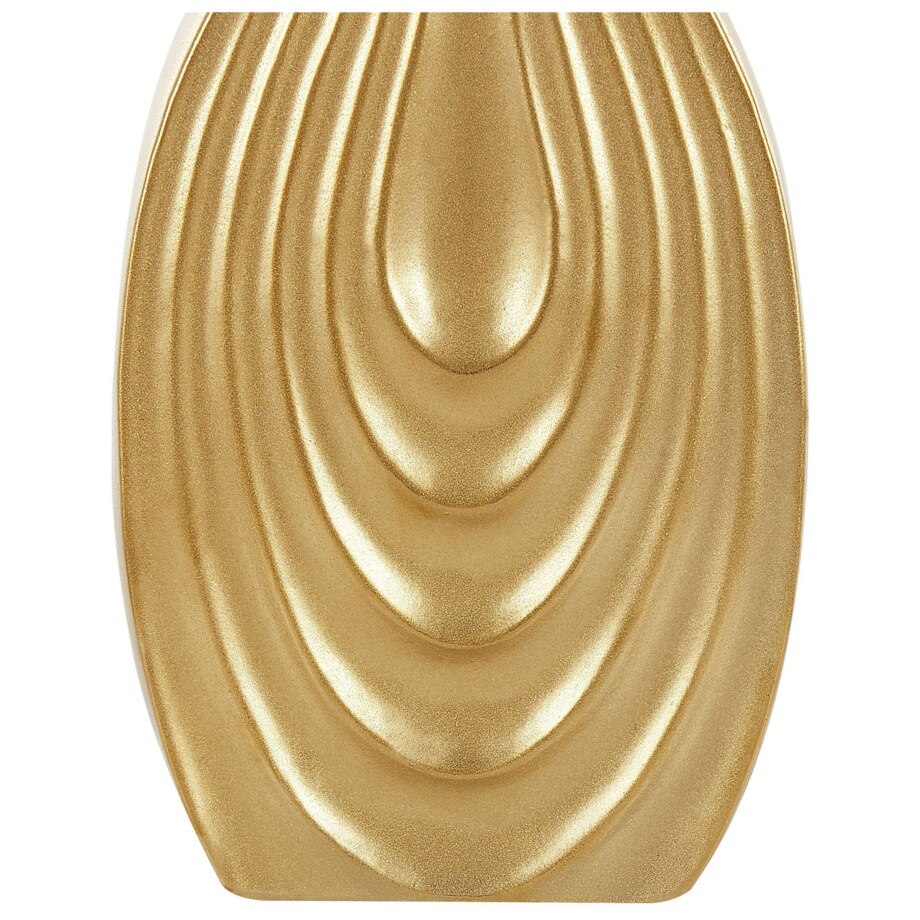 Wazon dekoracyjny ceramiczny 39 cm złoty THAPSUS