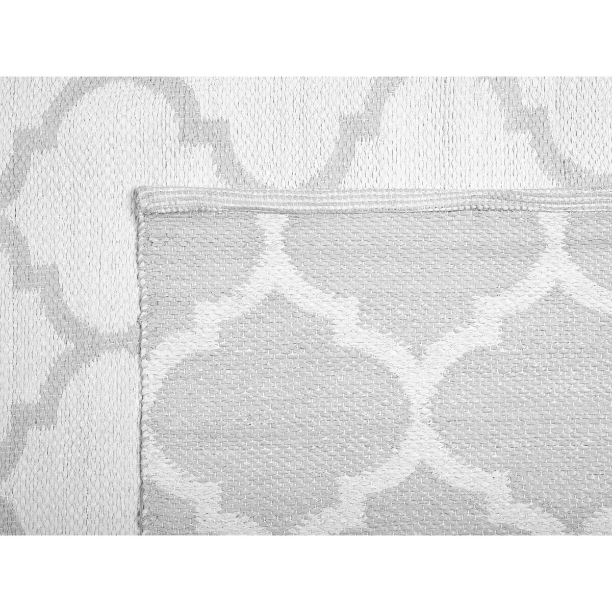 Dywan zewnętrzny dwustronny 140 x 200 cm szary AKSU