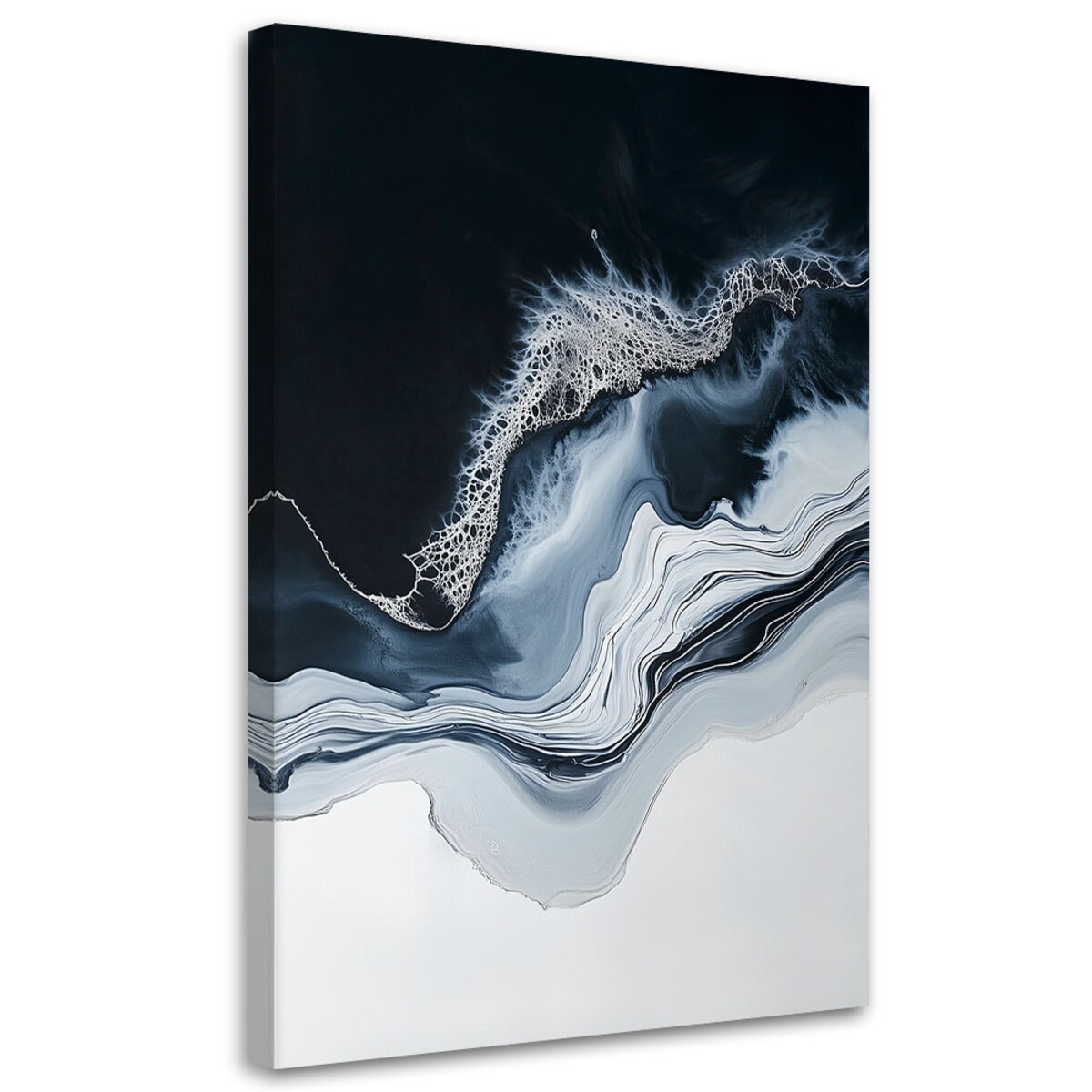 Feeby Obraz do salonu, Abstrakcja Marmur Szary 40x60