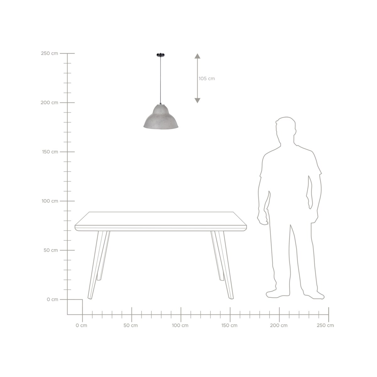 Lampa wisząca KABALEBO Papier-mâché Szary