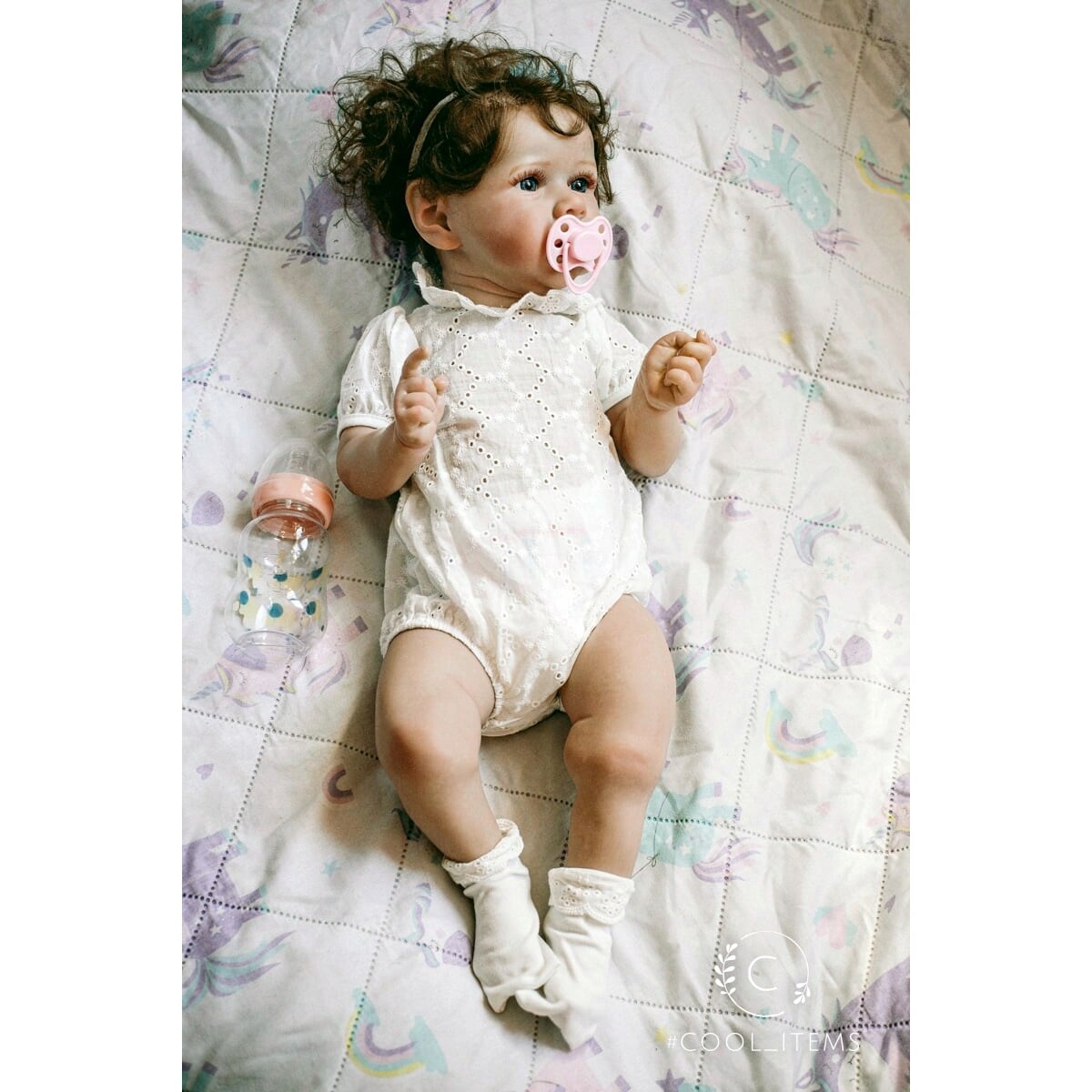 Lalka Reborn Baby Doll JAK ŻYWE dziecko bobas Wysoka jakość duża z włosami