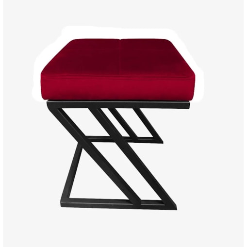 Pufa ZAZU MG VELVET bordowa