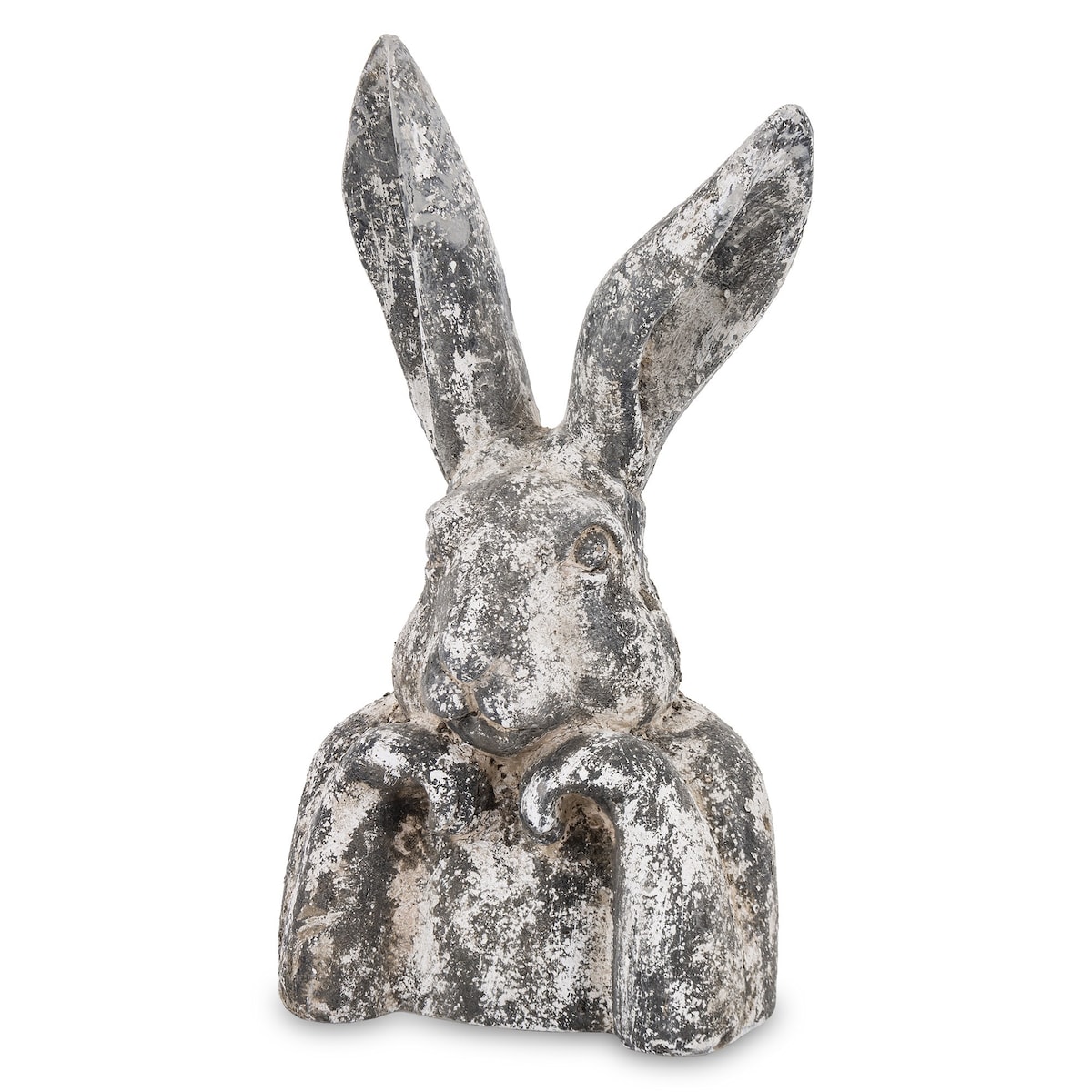 Figurka - szare popiersie królika 48x25x18 cm TORINO duże