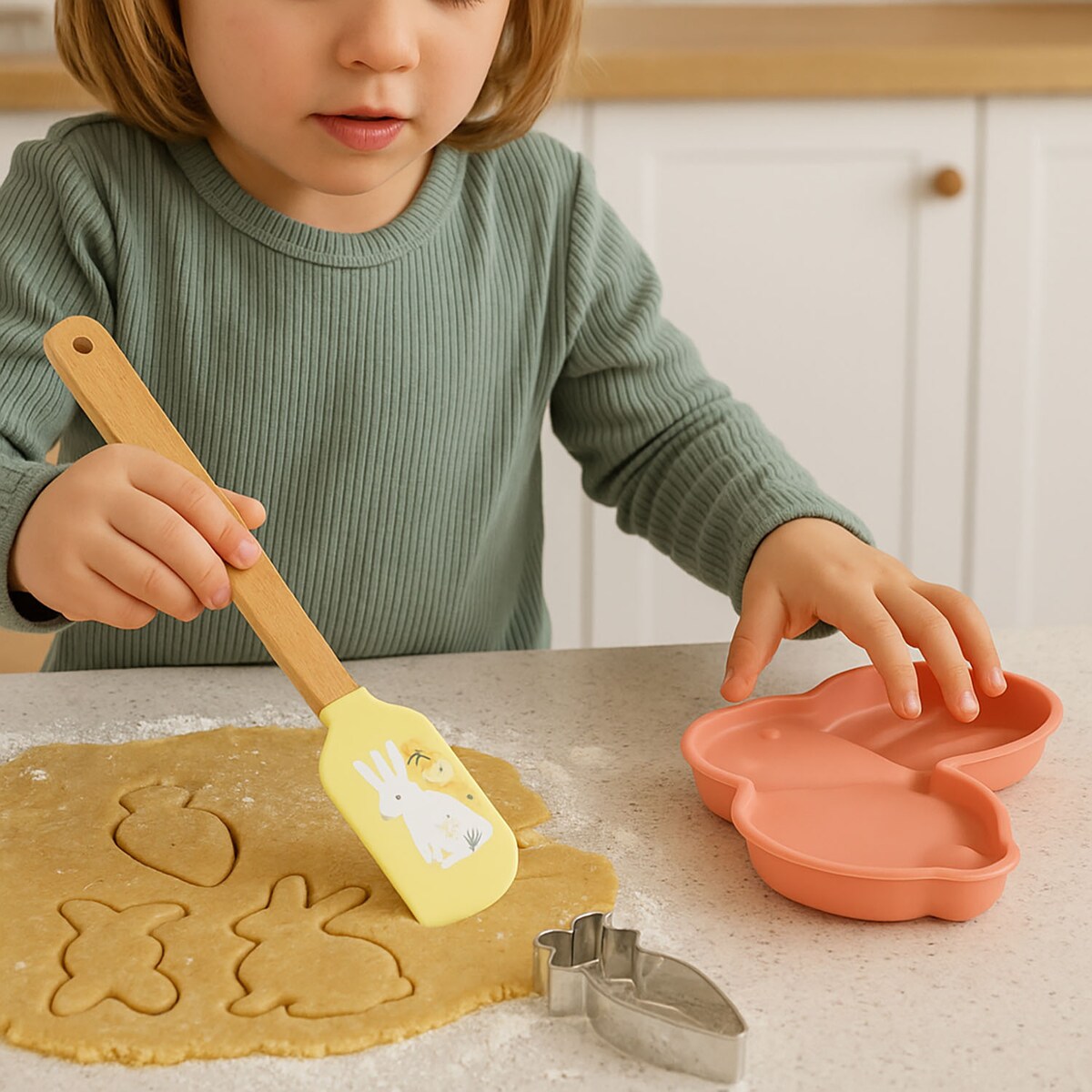 Zestaw akcesoriów do pieczenia z motywem wielkanocnym