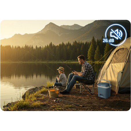 Lodówka turystyczna samochodowa 12V/230V USB funkcja grzania 26l Berdsen