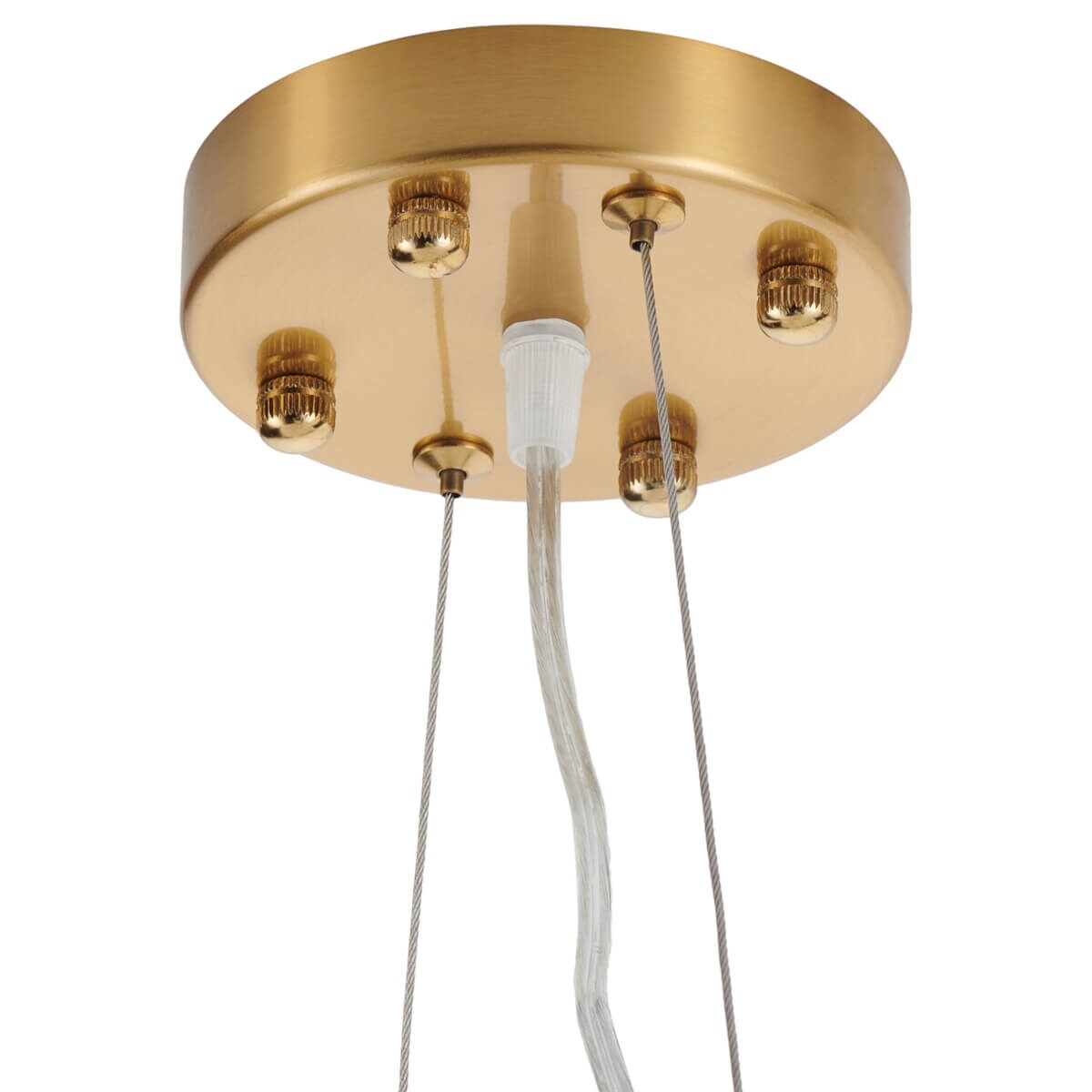 Dekoracyjna lampa wisząca Botanika XY080P-120 Step liście ceramika biały złoty